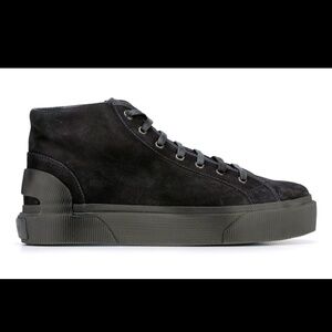 Men's Size 12 Black High Top Lanvin Sneaker